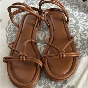 J. Crew Women's Brown Strappy Sandals, size 11
